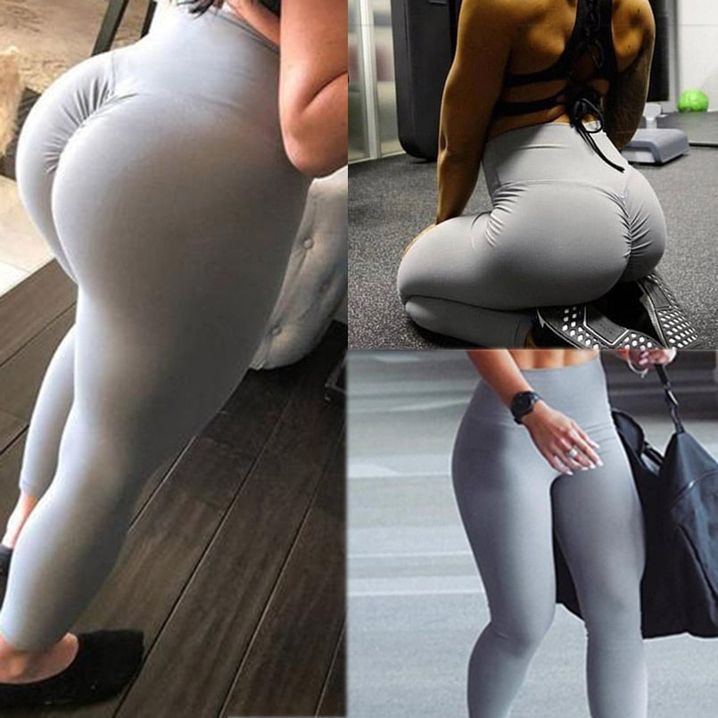 Gym leggings Sport Women Fitness Yoga pants High Waist Workout Leggins Scrunch Butt Lift sports wear Hips up trousers mujer